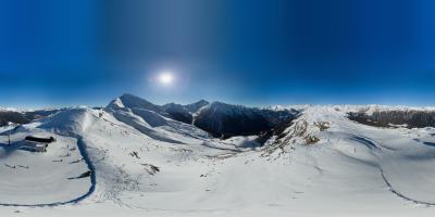 Bergstation Sesselbahn Rinneralm Areal view